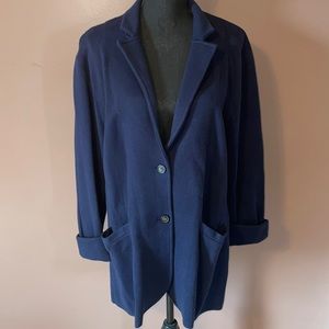 NWOT J. Crew Navy Blue Sweater Blazer XL